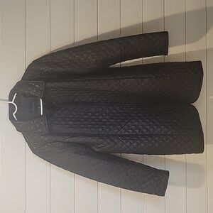 NEIMAN MARCUS THE LEATHER COLLECTION LINED QUILTED JACKET   XL  BLACK